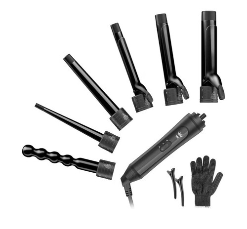 Curling wand ceramic - 6-in-1,