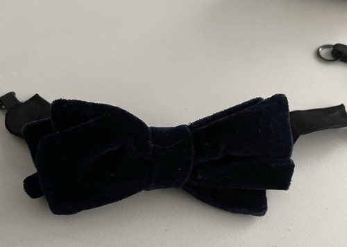 Vintage bow tie dark blue - tie,,