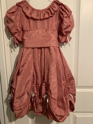 Vintage pink tafetta little - little, bo