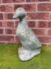 Vintage concrete duck goose - vintage,