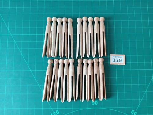 20x vintage wooden - wooden, pegs