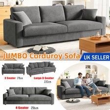 Modern 4/3 Seater Corduroy