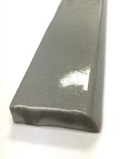 1.5x12 Bullnose Gray Crackled