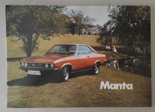 Opel manta brochure - opel,