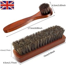 2-Piece Horsehair Shoe Brush