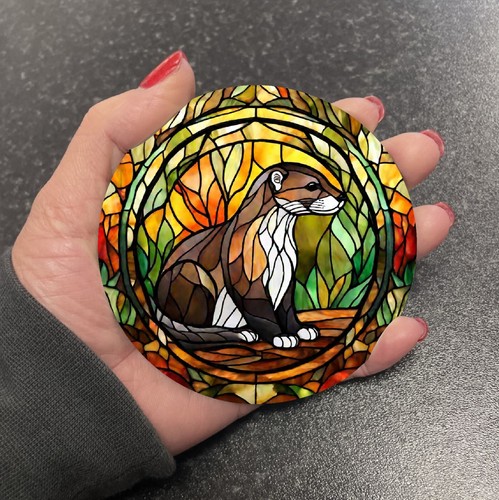 Cute wild otter stained - wild,