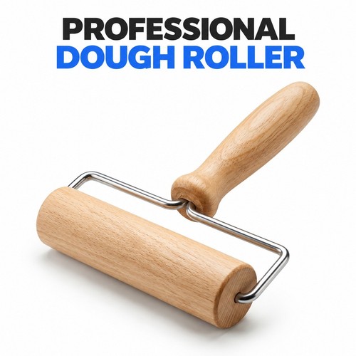 Wooden shaped dough roller - shaped,