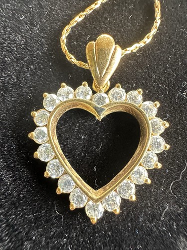 Gold plated 24k heart - gold,