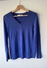 Dean and White Blue Merino Jumper Women’s Size S UK