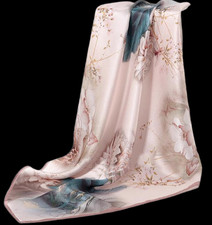 100% Silk 35" large Square
