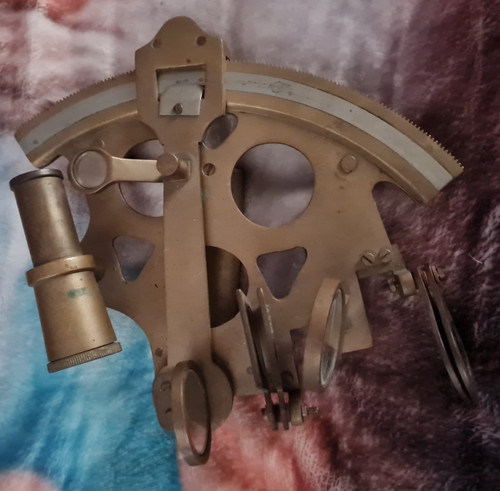 Vintage brass nautical ship - brass,
