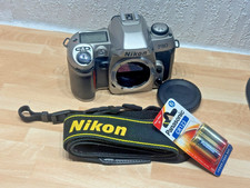 Nikon F80 silver camera body