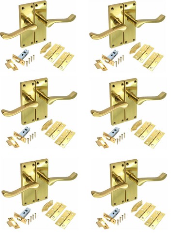 Pairs polished brass - of,