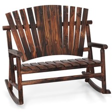 Double Wooden Rocking Chair