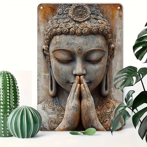 Buddha wall plaque flat - wall,
