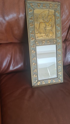 Antique repousse brass - brass, mirror