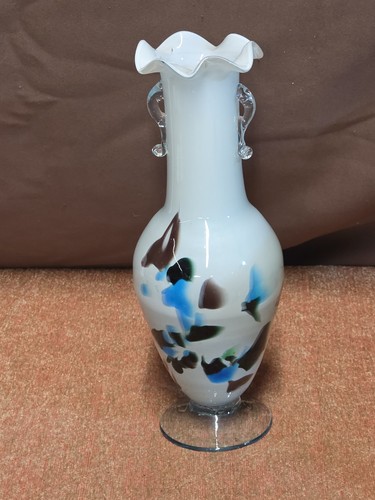 Vintage handblown ruffled - vintage,
