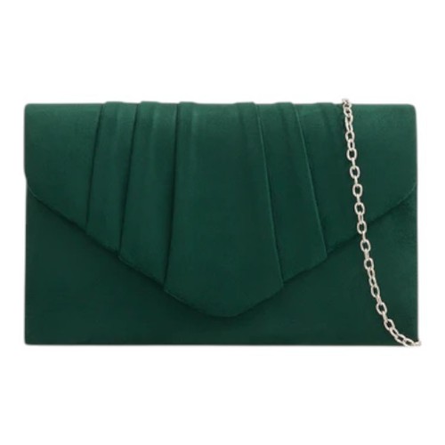 Women pleated envelope suede - pleated,