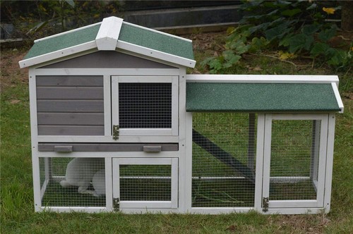 Large wooden rabbit - rabbit, hutch