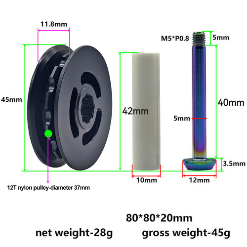 10mm nylon guide wheel and - and, ti