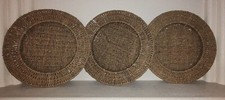 Set of 6 Rattan Wicker Charger