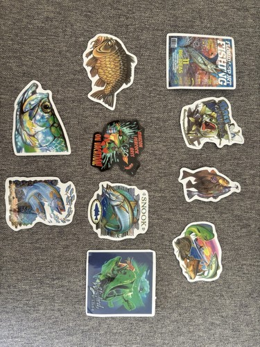 Random fishing sticker pack - sticker,