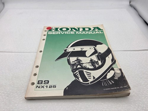 1989 honda nx125 - 1989, service