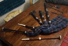 Ornamental Rosewood Bagpipes -