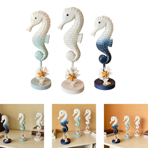 Nautical seahorse sculpture - nautical,