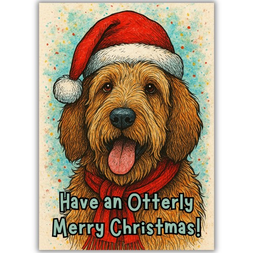 Otterhound dog illustration - otterhound,