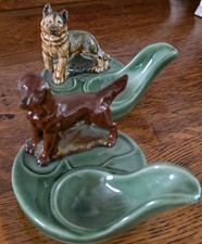 Wade Pottery Pipe Racks x 2. Red Setter /Alsation Excellent Condition