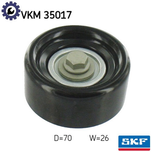 Deflectionguide pulley vribbed - deflectionguide,
