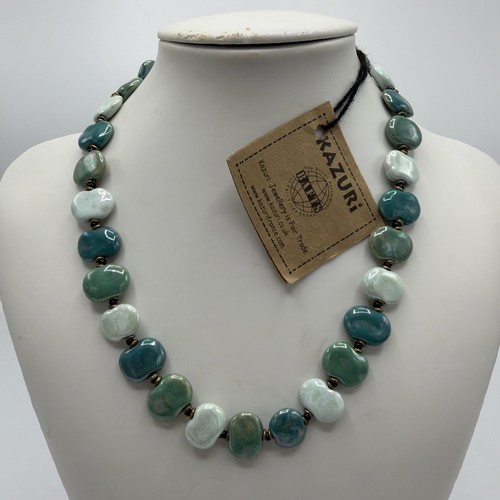 Kazuri artic green bead - bead, kenyan