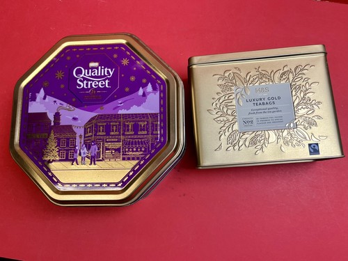 Two biscuit sweet tins - biscuit/,