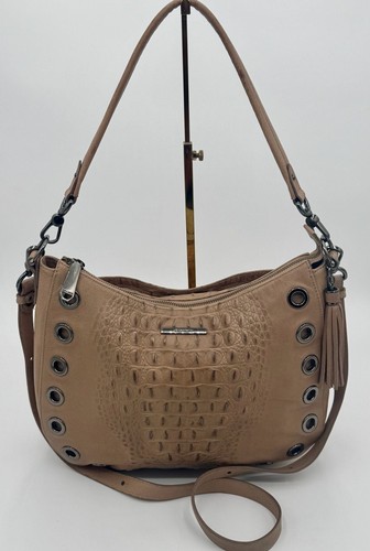 Brahmin taupe croc embossed - taupe,