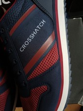 CROSSHATCH MENS SHOE BLUE AND RED UK 11  EU 45 NEW NEVER WORN