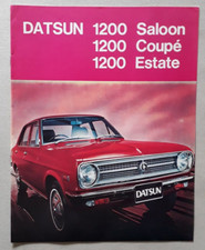 Datsun 1200 Range Brochure 1972 - Saloon  Coupe  Estate