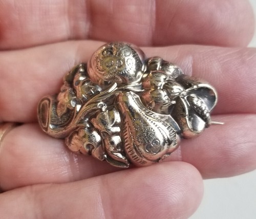 Early victorian pin pinchbeck - victorian,