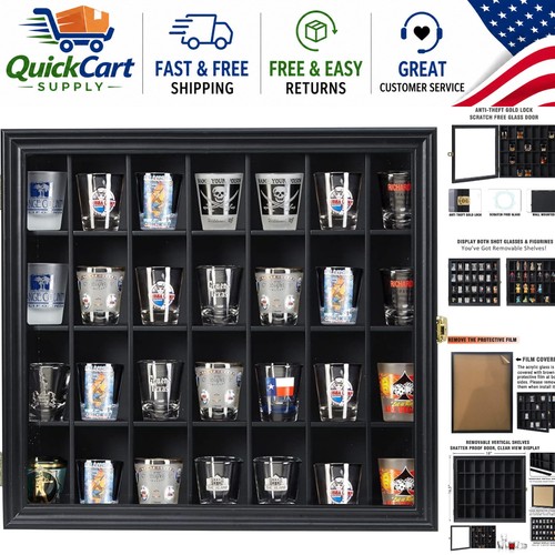 Chic black shot glass cabinet - chic,