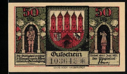 Emergency money zerbst 1921 - money,