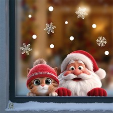 Santa Claus Christmas Window