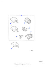 Jaguar Genuine Car Lockset Service Part Fits X-Type 2001-2010 Classic C2S46673