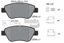 FRONT BRAKE PAD SET DISC BRAKE