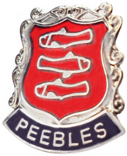Peebles Town Small Pin Badge Scotland