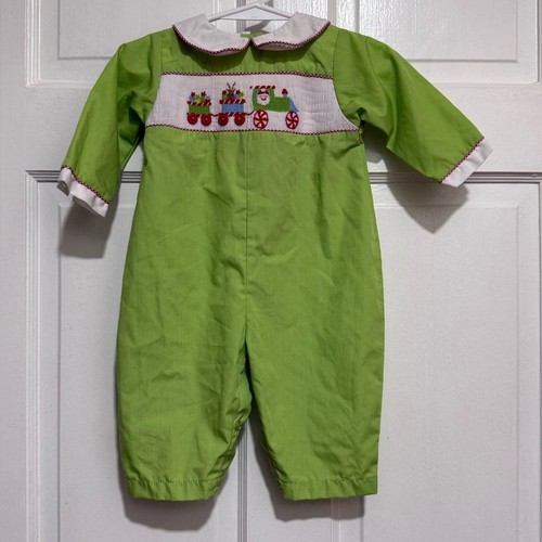 Month smocked christmas - smocked,