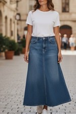M&S New Denim Maxi Skirt