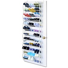 36 Pairs Over the Door Shoe Organizer Rack Hanging Storage Space Saver Hanger