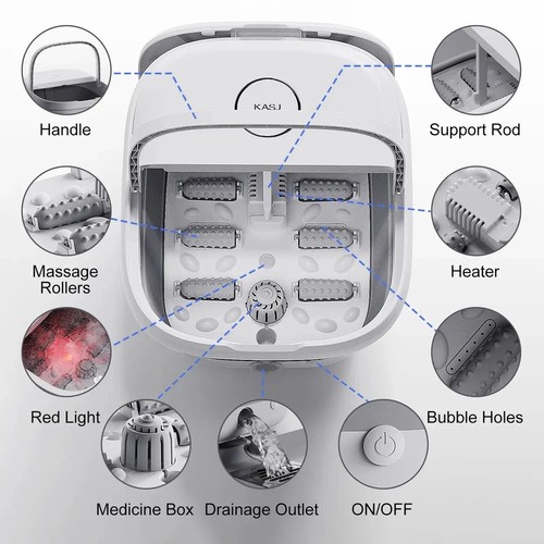 Collapsible foot spa - collapsible, massager