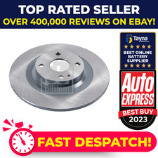 2x Brake Discs Pair Solid fits FIAT 124 SPIDER 348 1.4 Rear 2016 on 55253268 Set