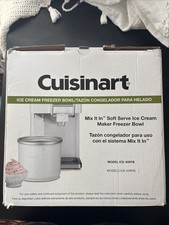 Cuisinart ice cream freezer - cuisinart,